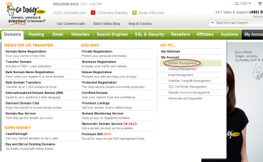 לאחר ביצוע לוגין - לחץ על הכפתור Domain Management לאחר ביצוע לוגין - לחץ על הכפתור Domain Management